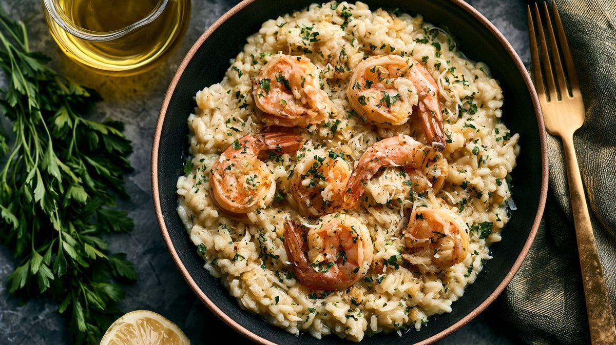 Creamy Shrimp Risotto (Restaurant-Style)