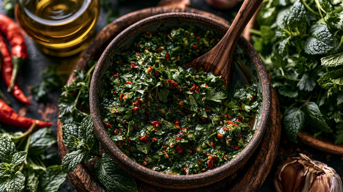 Easy Mint Chimichurri Sauce