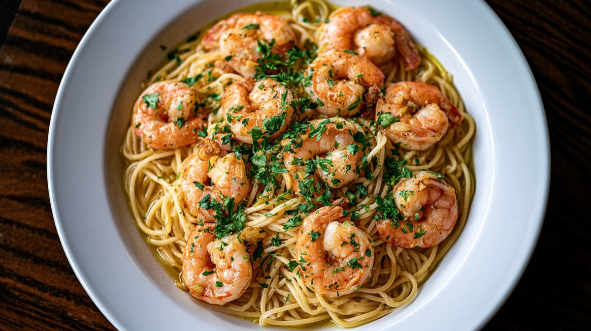 Lemon Garlic Shrimp Pasta (Ready in 20 Minutes)