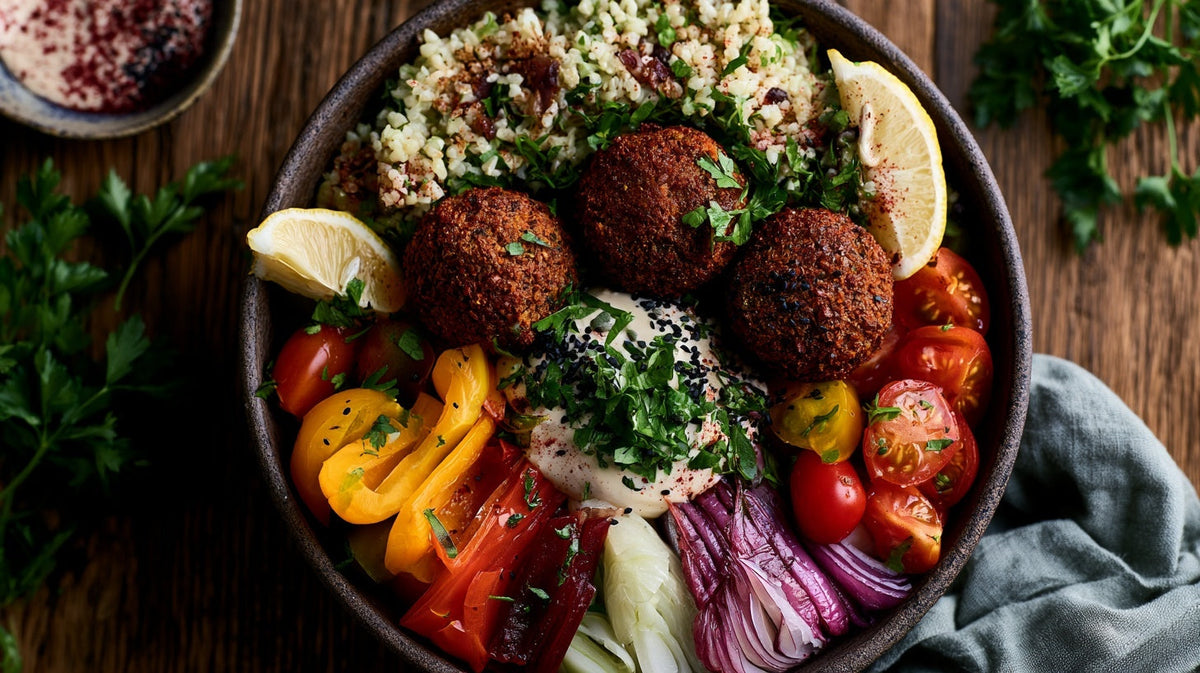 Mediterranean Falafel Bowl (Easy & Loaded)