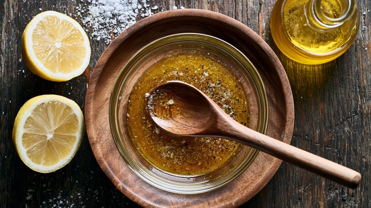 Olive Oil and Lemon Juice Dressing (2 Ingredients)