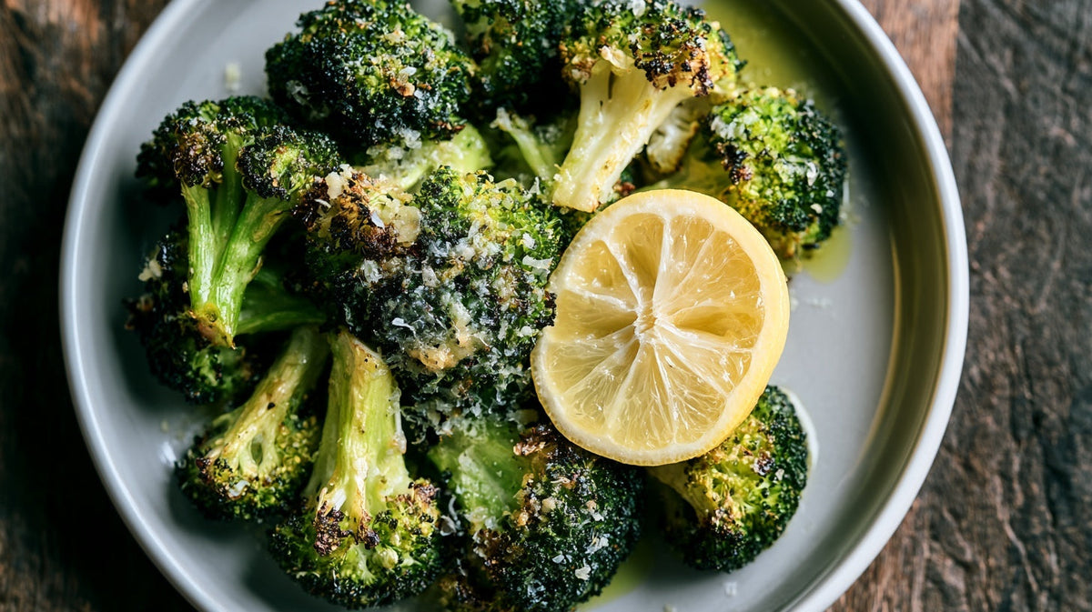 Roasted Broccoli with Parmesan and Lemon