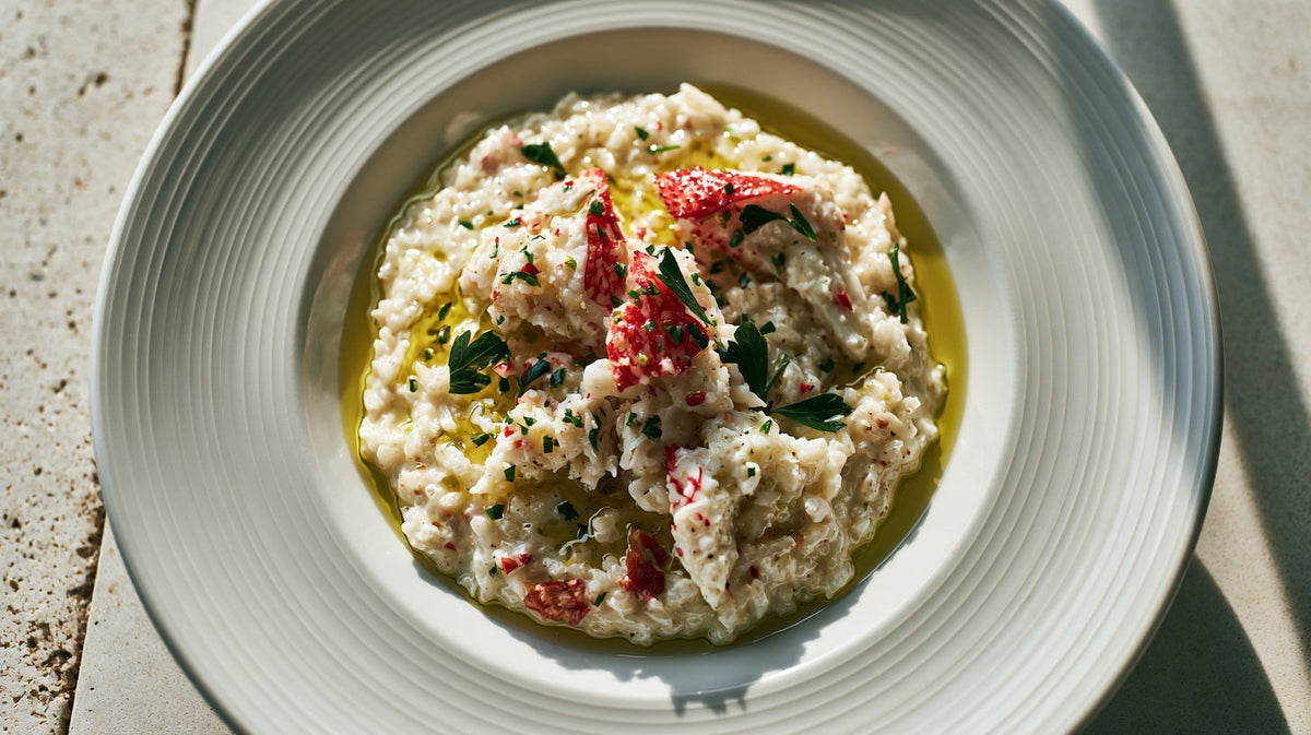 Easy Creamy Crab Risotto