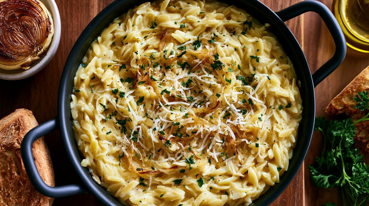 Creamy Parmesan Orzo Risotto (Orzotto)