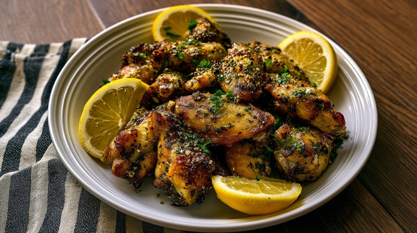 Crispy Baked Lemon Pepper Chicken Wings