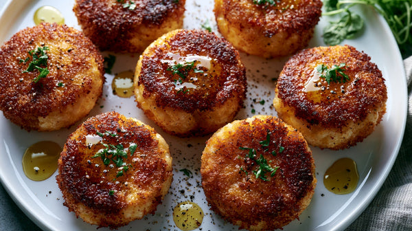 Crispy Risotto Cakes (Leftover Risotto)