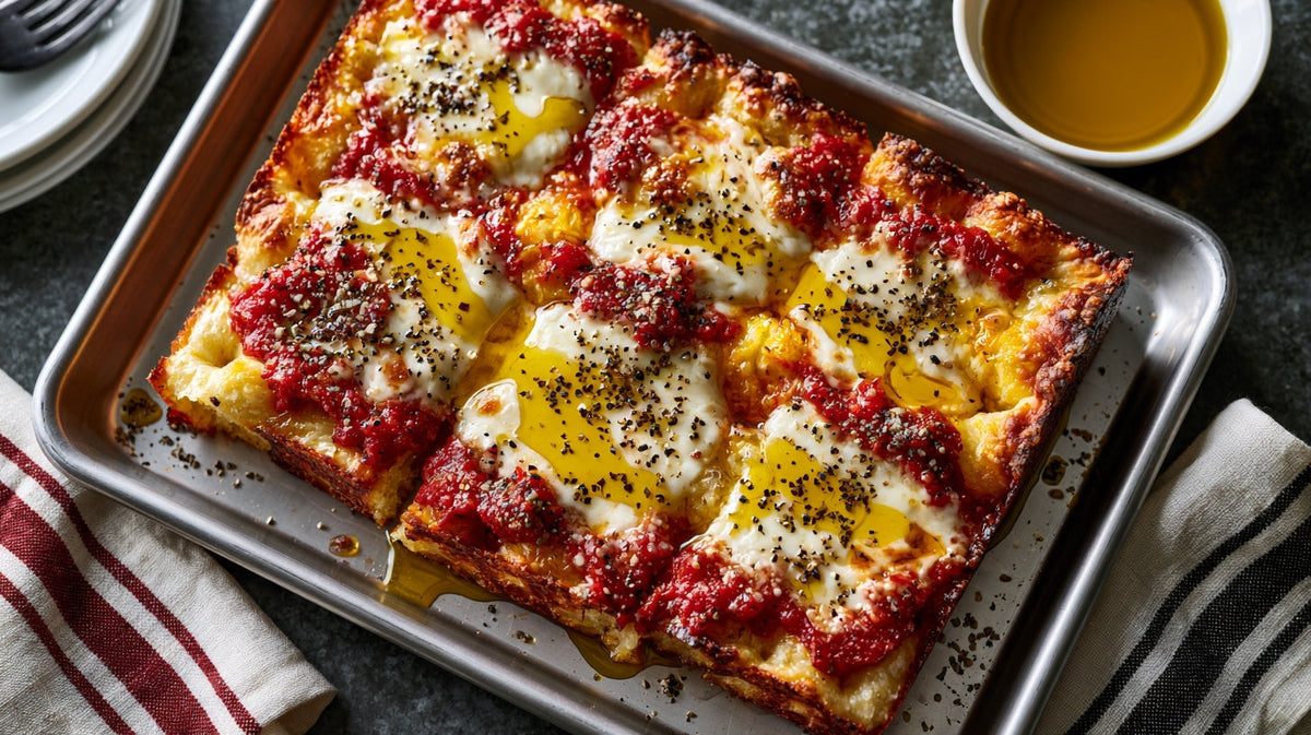 Focaccia Pizza (Easy Sheet-Pan Recipe)