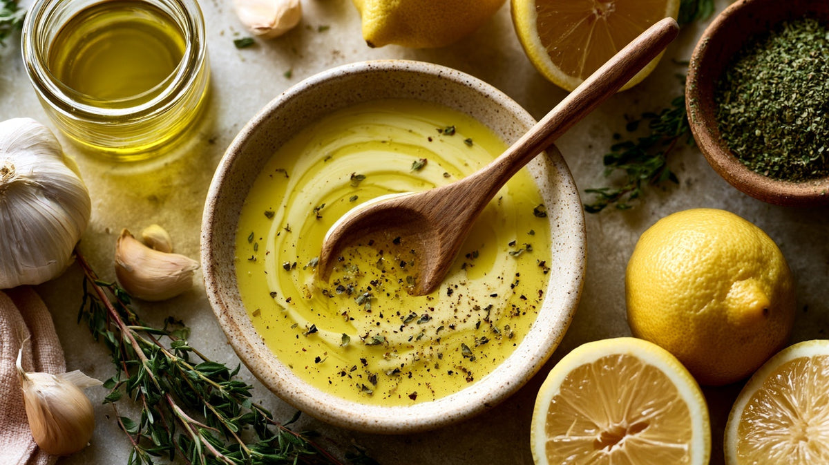 Greek Salad Dressing (Authentic Ladolemono)