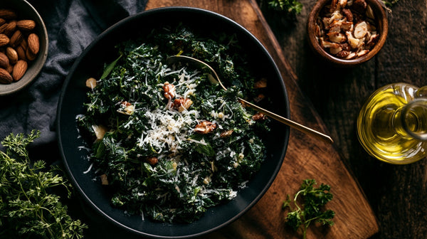 Kale Salad with Lemon Vinaigrette (Easy & Fresh)