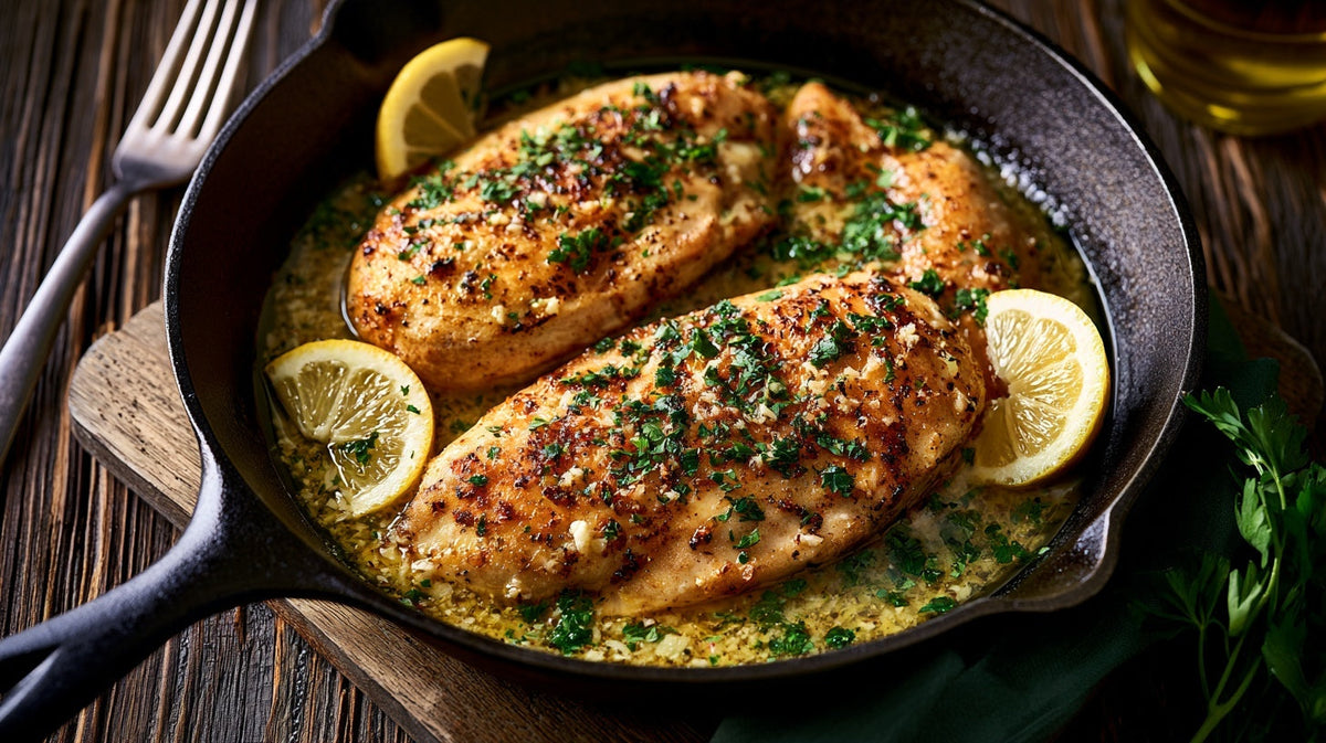 Lemon Garlic Chicken (Easy Skillet Recipe)