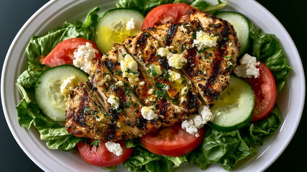 Lemon Herb Mediterranean Chicken Salad