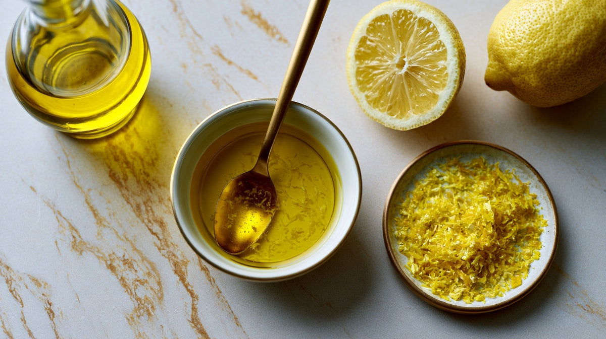 Lemon Infused Olive Oil (Easy & Food-Safe)