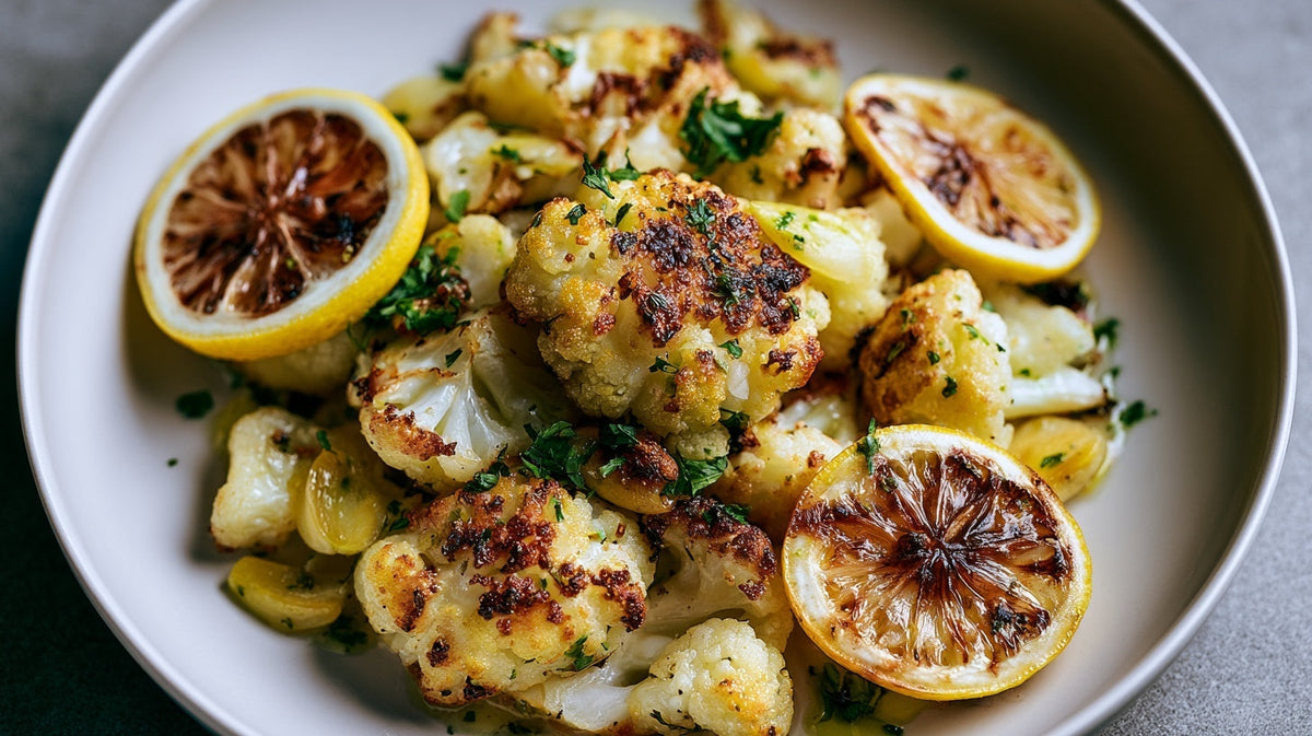 Lemon Roasted Cauliflower (Crispy & Easy)
