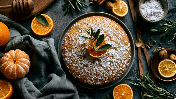 Orange Cardamom Olive Oil Cake (Moist & Easy)