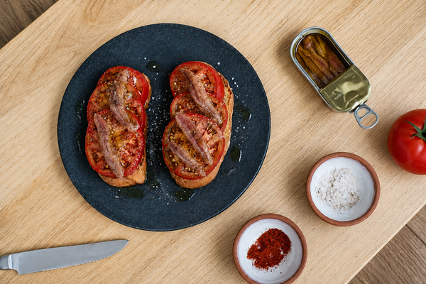 Pan con Tomate - Tomato & Anchovy Toast Recipe by Sebastián Vargas