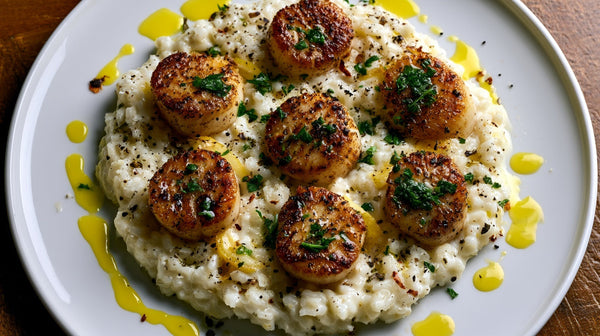 Seared Scallop Risotto (Creamy & Easy)