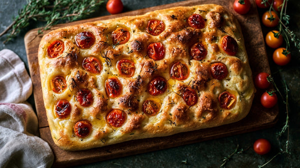 Tomato Focaccia Recipe (Crispy & Easy)