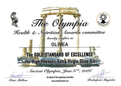 Olivea Wins the 2026 Gold Standard of Excellence at the Olympia Health & Nutrition Awards