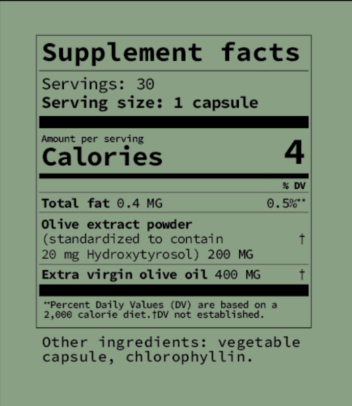 Olivea: Hydroxytyrosol Supplement