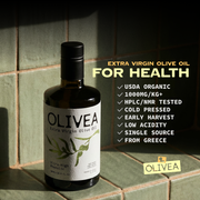 Olivea Ultra High Phenolic Olive Oil — 1,000+ mg/kg Polyphenols