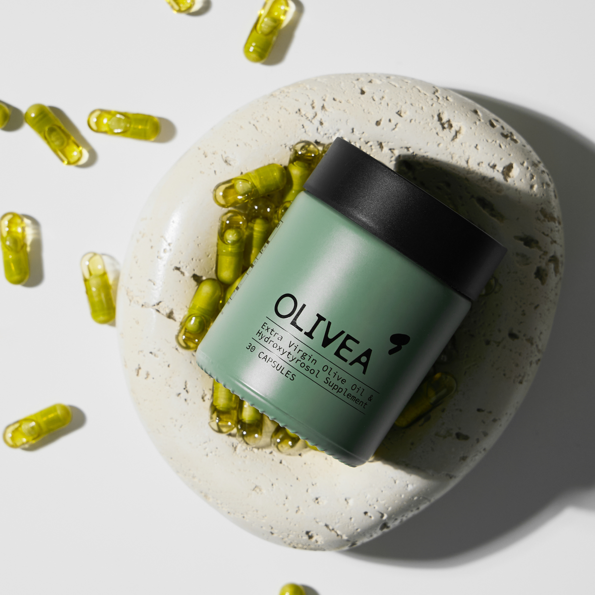 Olivea capsule jar — one daily capsule