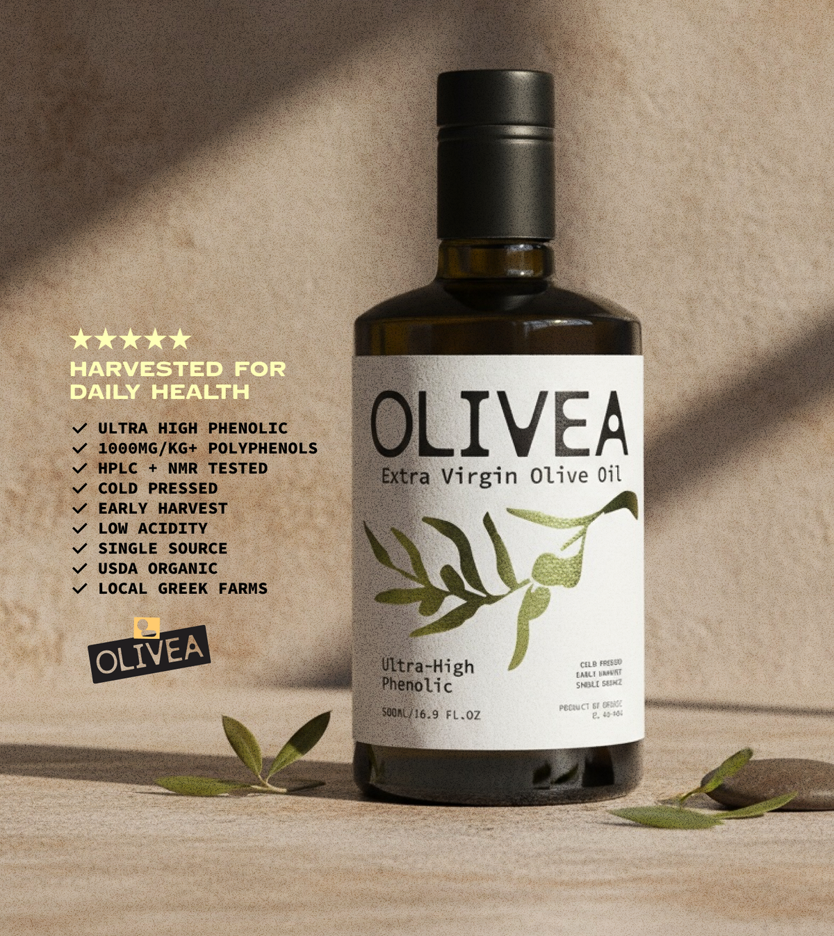 1,000+ mg/kg Polyphenols. Our Most Potent Oil.